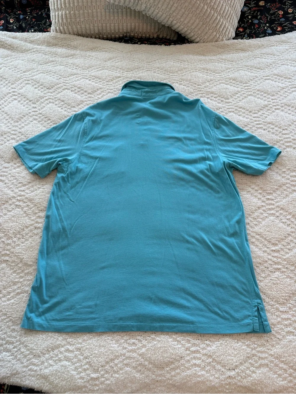Ralph Lauren Men’s Turquoise Short-Sleeve Pocket Polo